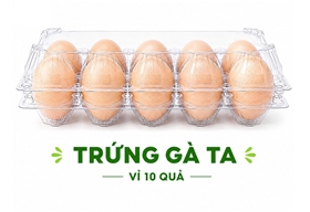 Trứng gà ta tươi vỉ 10 quả – Tươi ngon mỗi ngày cho bữa ăn gia đình