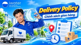 Mua nước uống tại iWater: Phí giao hàng, tiền cọc vỏ bình và những điều cần biết