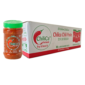 Ớt Bằm Lên Men Chilica Có Tỏi 212g