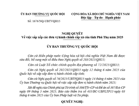 Danh sách đơn vị hành chính cấp phường, xã tỉnh Phú Thọ (Cập nhật tháng 6/2025)